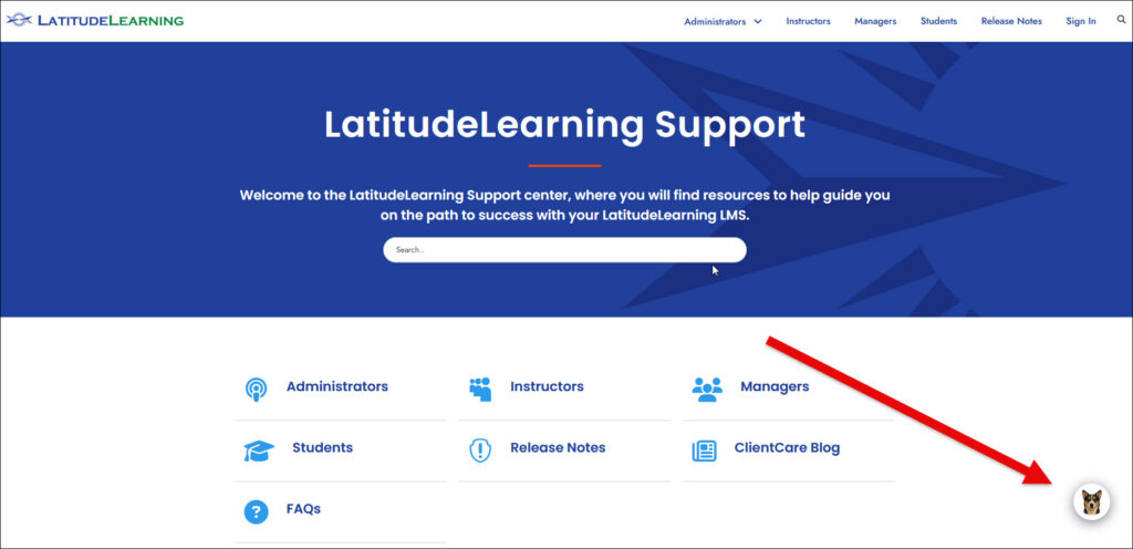 how to find our AI LMS Assistant 